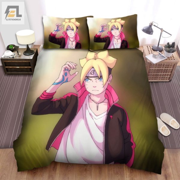 Snuggle With Boruto Cozy Comfy Anime Bedding Sets elitetrendwear 1