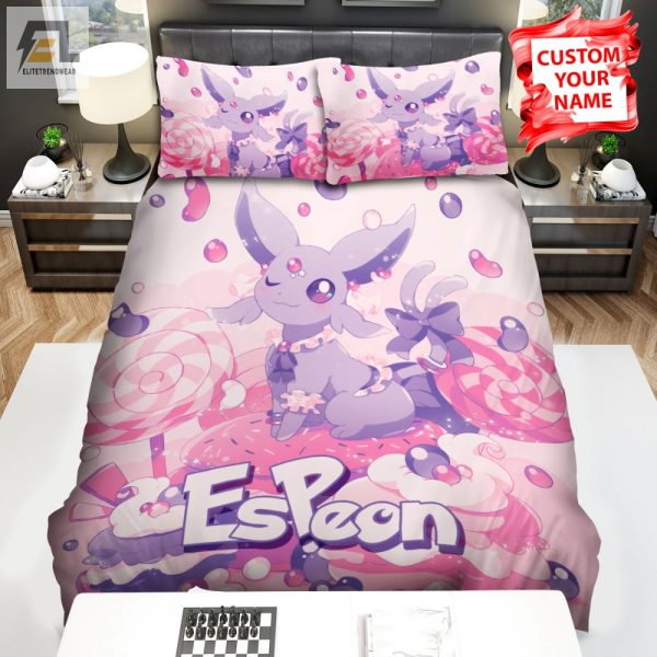 Sugar Rush Dreams Espeon Candy Cake Duvet Set elitetrendwear 1