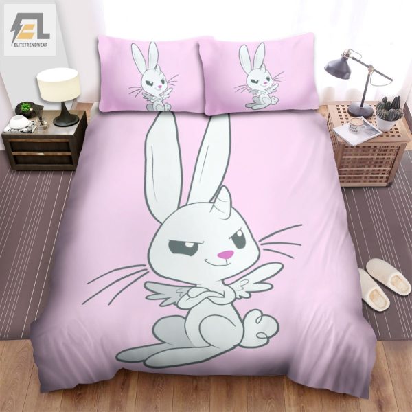 The Devil White Rabbit Duvet Cute Funny Comfy Bedding elitetrendwear 1