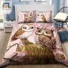 Hoot Dreams Quirky 3D Owl Bedding Set For Cozy Nights elitetrendwear 1