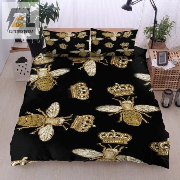 Buzzworthy Comfort Bee Bee Crown Duvet Cover Set elitetrendwear 1