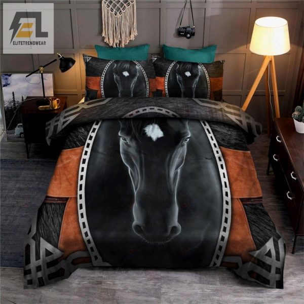 Gallop Into Dreams Hilarious Horse Duvet Cover For Cozy Nights elitetrendwear 1