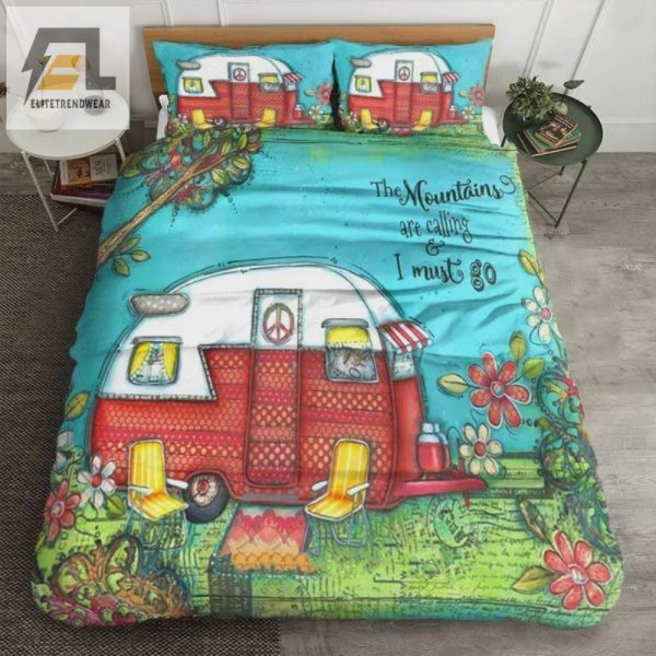 Mustgo Camping Duvet Comfy Quirky Mountain Bedding elitetrendwear 1