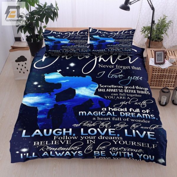 Dadtodaughter Dream Duvet Sleep With A Smile elitetrendwear 1