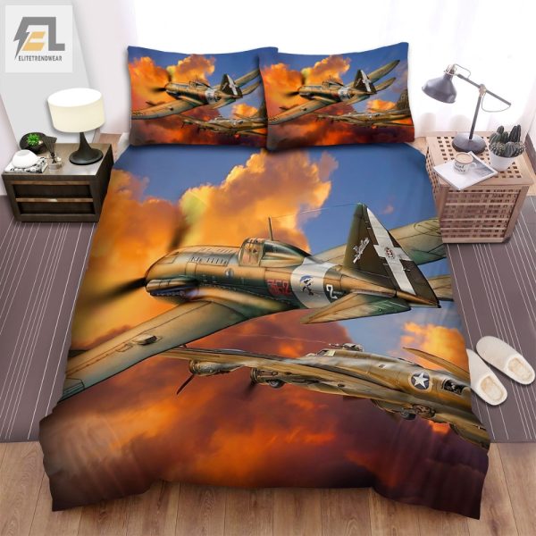 Sleep Like A Wwii Ace Reggiane Re.2005 Cozy Duvet Set elitetrendwear 1