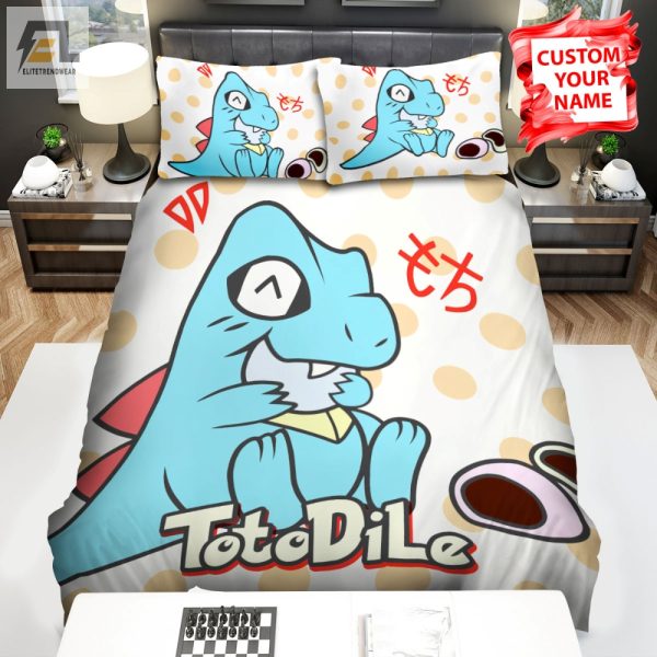 Snug As A Totodile Fun Duvet Set With Food Designs elitetrendwear 1