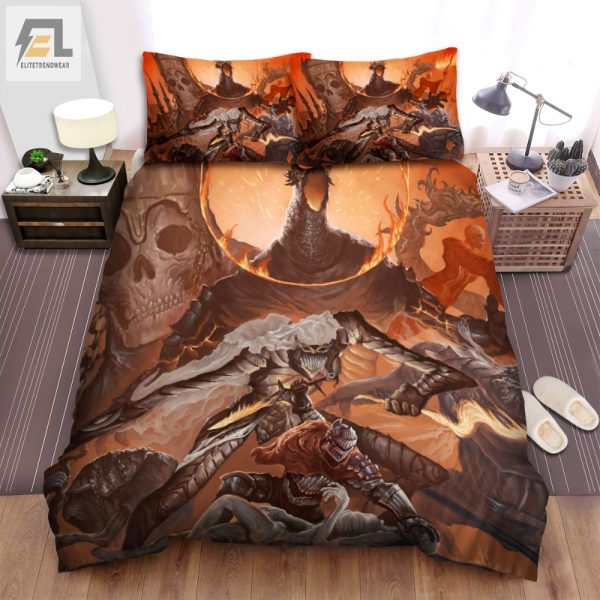 Cozy Up To Chaos Dark Souls 3 Monster Duvet Set elitetrendwear 1