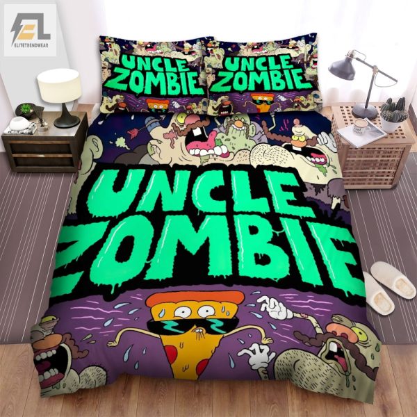 Uncle Grandpa Zombie Apocalypse Funny Duvet Cover Set elitetrendwear 1