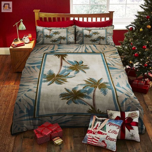 Sleep Like A Beach Bum Coastal Palm Duvet Sets elitetrendwear 1