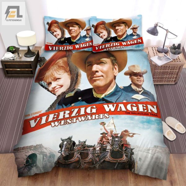 Hallelujah Trail Movie Poster Duvet Comfy Quirky Fun elitetrendwear 1