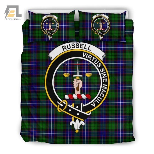 Snuggle In Style Russell Clan Tartan Duvet Set elitetrendwear 1