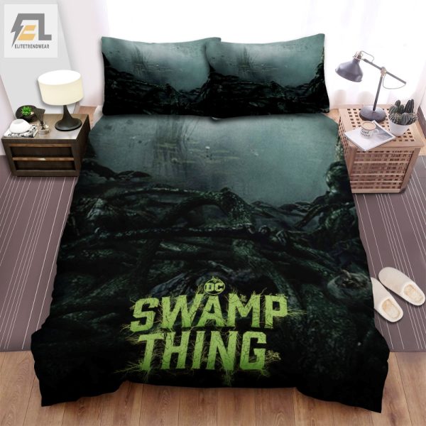 Cuddle With Swamp Thing Scarycool Duvet Bedding Set elitetrendwear 1