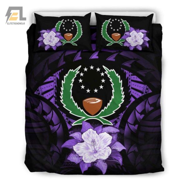 Snuggle In Pohnpei Purple Hibiscus Laugh Dream Bedding elitetrendwear 1