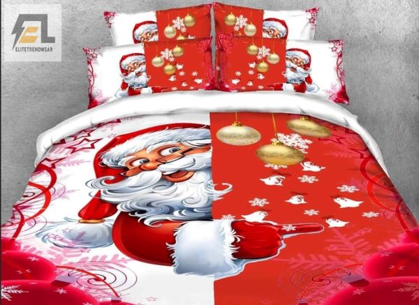 Santa Snooze Zone Comfy Christmas Duvet Cover Sets elitetrendwear 1