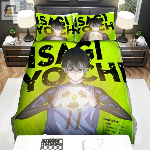 Score Big Dreams Funny Blue Lock Yoichi Isagi Duvet Set elitetrendwear 1