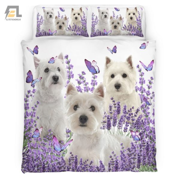 Westie Lavender Duvet Snuggle In With Style Smile elitetrendwear 1