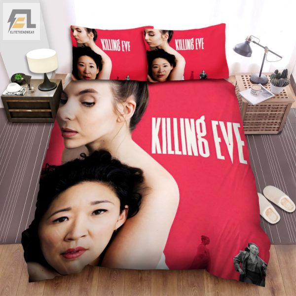 Killing Eve Fanart Bedding Comfortable Quirky Comedic Fun elitetrendwear 1