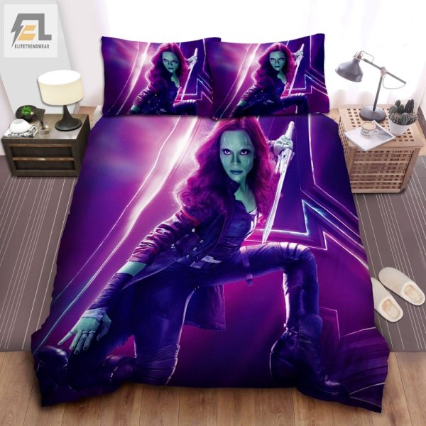 Unleash Gamoras Fury Cozy Stylish Guardians Bedding Set elitetrendwear 1