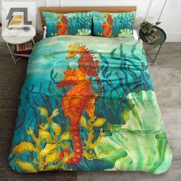 Seahorse Snuggle Dive Into Comfy Unique Bedding Sets elitetrendwear 1