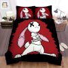 Quirky White Rabbit Duvet Comfy Unique Hilarious Bedding elitetrendwear 1