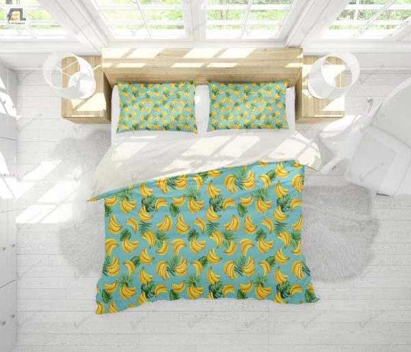 Quirky 3D Blue Banana Bedding Set Snooze With A Smile elitetrendwear 1