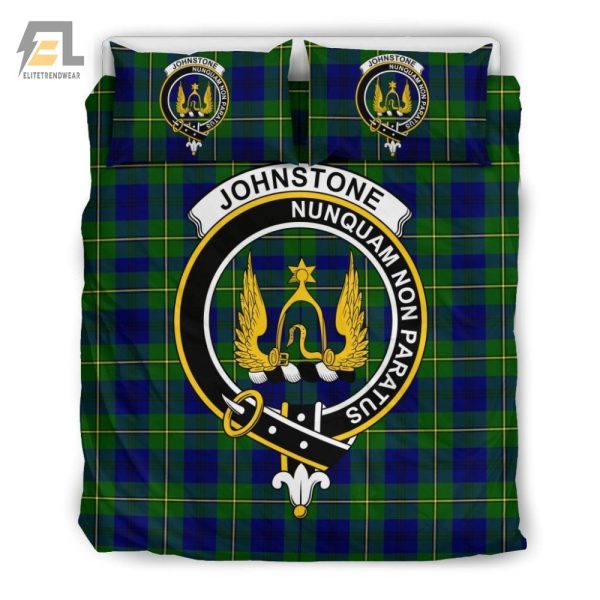 Dream With The Johnstons Cozy Clan Badge Tartan Bedding elitetrendwear 1