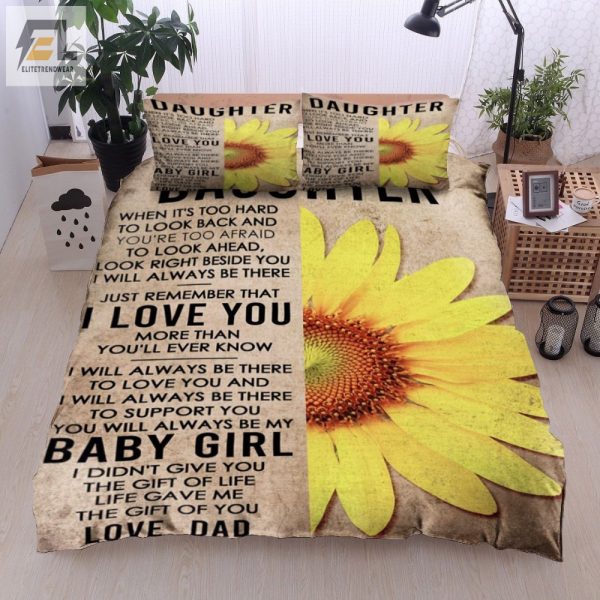 Dads Hilarious Sunflower Duvet Daughters Unique Bedding Set elitetrendwear 1