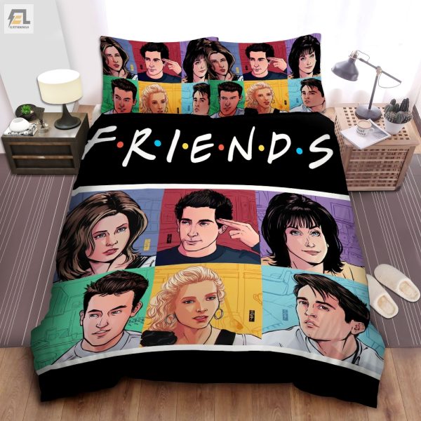 Funny Pop Art Friends Duvet Sets Unique Comfy Bedding elitetrendwear 1