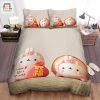 Snuggle With Molang Funny Pink Piggy Duvet Cover Set elitetrendwear 1