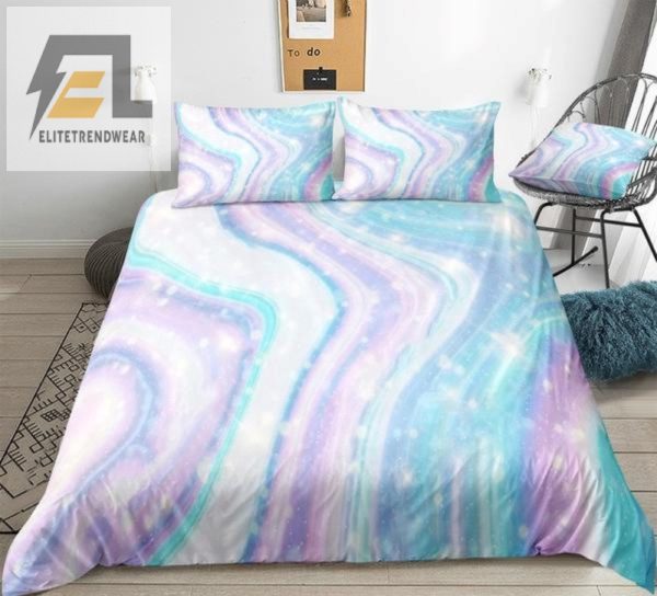 Sleep Like Royalty Quirky Purple Blue Marble Duvet Set elitetrendwear 1