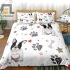 Snuggle With Stars Paws Cozy Duvet Cover Bedding Set elitetrendwear 1