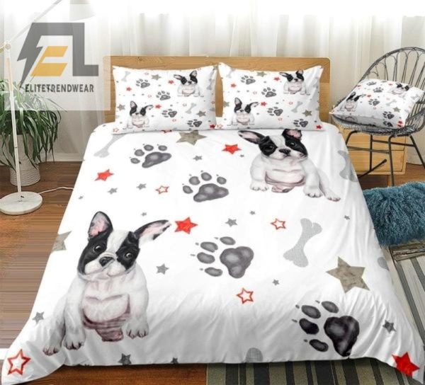 Snuggle With Stars Paws Cozy Duvet Cover Bedding Set elitetrendwear 1