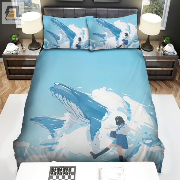 Whale Of A Time Bedding Funny School Girl Duvet Sets elitetrendwear 1