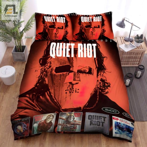 Rock Your Dreams Quiet Riot Duvet Cozy Fun Bedding Set elitetrendwear 1