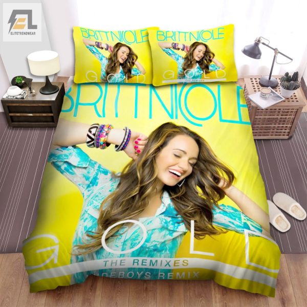 Sleep In Gold Britt Nicole Remix Bedding Uniquely Cozy elitetrendwear 1