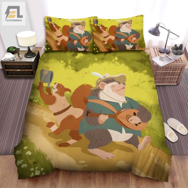 Rockin Hedgehog Duvet Wild Comfy Bedding Sets elitetrendwear 1