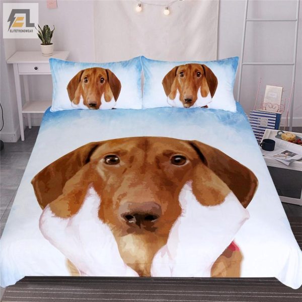 Dreamy Dachshund Duvet Cozy Comical Bedding Sets elitetrendwear 1