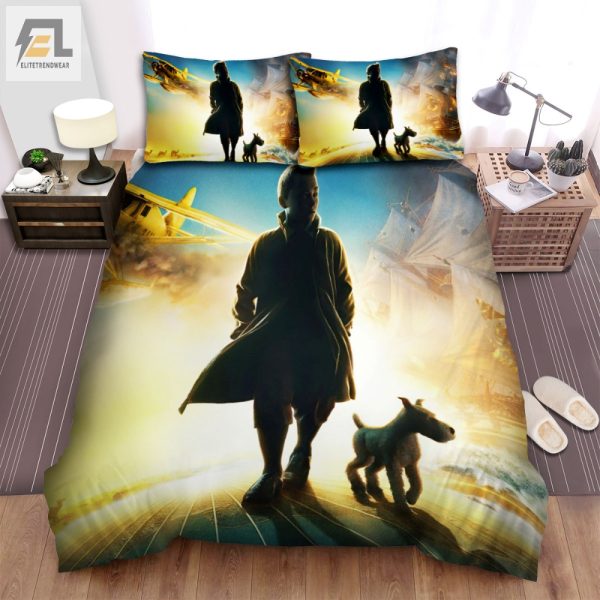 Fly High With Tintin Cozy Comical Bedding Sets elitetrendwear 1