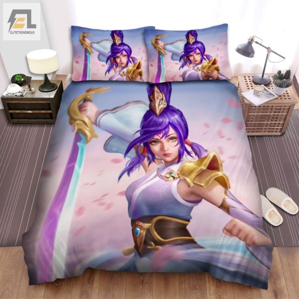 Sleep Like Fiora Lol Soaring Sword Duvet Set Cozy Fun elitetrendwear 1