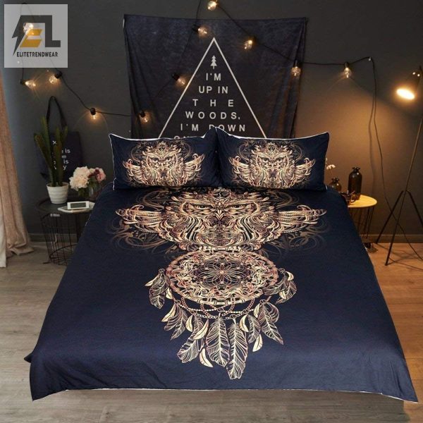 Catch Zzzs Not Nightmares Quirky Dreamcatcher Bedding Sets elitetrendwear 1