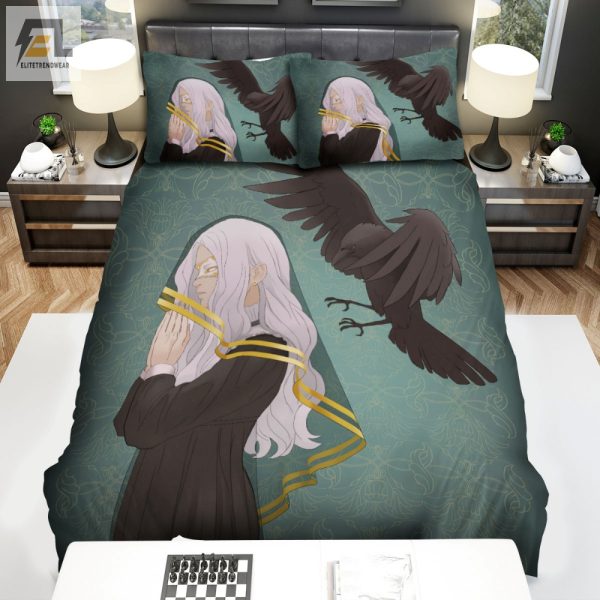 Comfy Crow Praying Nun Duvet Wildly Unique Bedding Set elitetrendwear 1