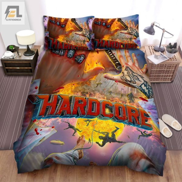 Snuggle Like Hardcore Henry Hilarious Duvet Cover Set elitetrendwear 1