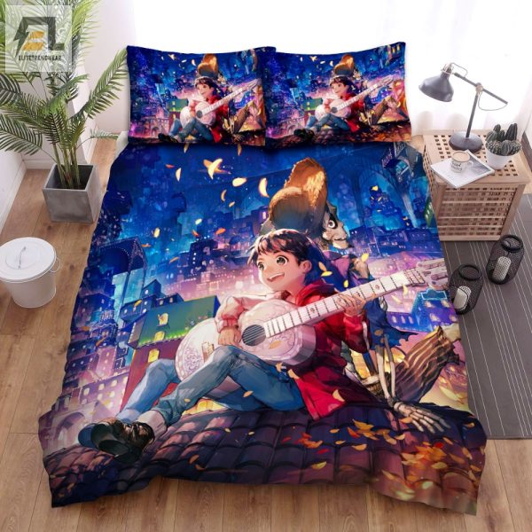 Sleep In Style Coco Miguel Hector Guitar Duvet Bedding Set elitetrendwear 1