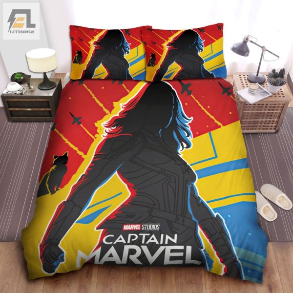 Sleep Like A Hero Funny Captain Marvel Airforce Duvet Set elitetrendwear 1