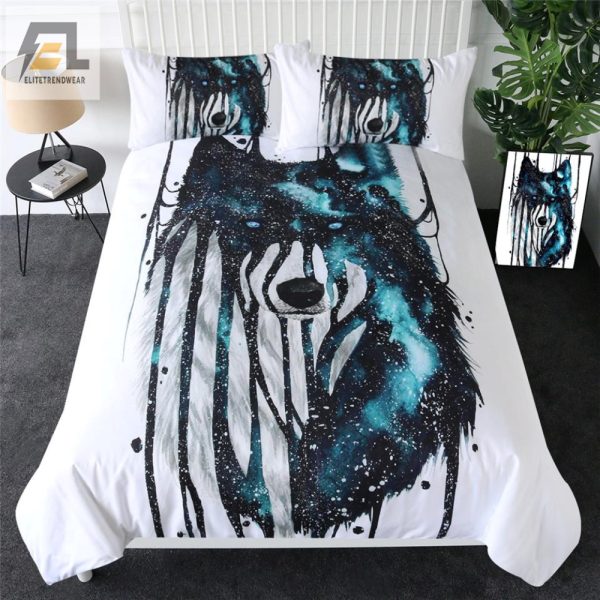 Galactic Wolf Bedding Cozy Comfort With A Splash Of Fun elitetrendwear 1