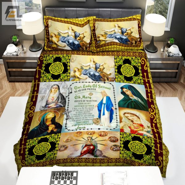 Sleep With Sorrow Hilarious Mother Mary Duvet Sets elitetrendwear 1