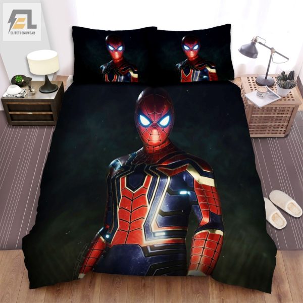 Snuggle In Spidey Style Hilarious Iron Spider Duvet Set elitetrendwear 1