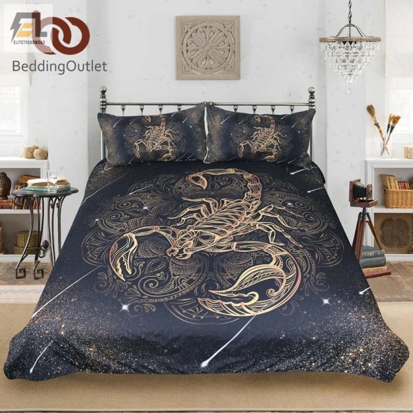 Sleep With Style Gold Scorpion Bedding Snug Chic elitetrendwear 1