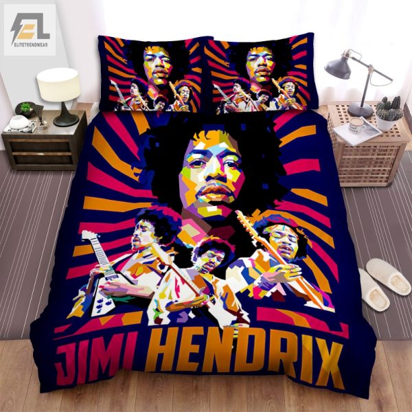 Sleep Like A Rock Star With Jimi Hendrix Duvet Cover Set elitetrendwear 1