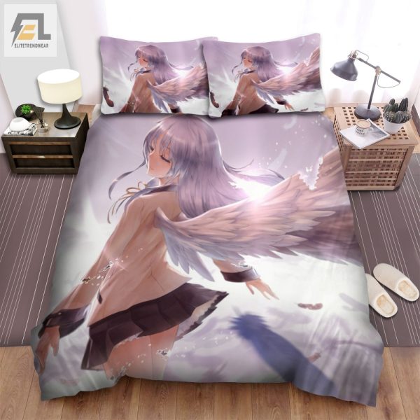 Snuggle With Kanade Angel Beats Winged Duvet Delight elitetrendwear 1